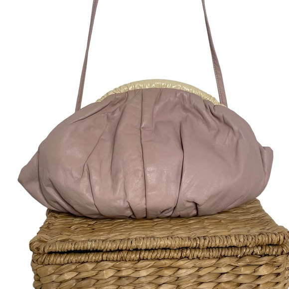 Vintage Timmy Woods Beverly Hills Bag 1977 Leather Crossbody - Picture 3 of 10